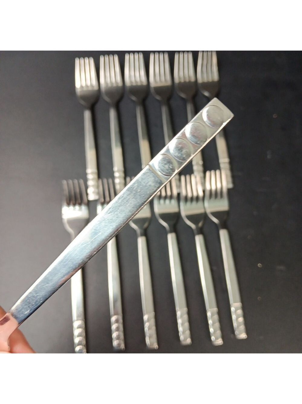 Pier 1 Imports 18/8 Stainless Silverware - PORTFOLIO - Dinner Forks 13pcs
